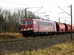 Am 15.12.2017 fuhr die 155 016-9 von der CLR-Cargo Logistik Rail-Service, von Zielitz nach Stendal und weiter nach Wismar .