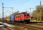 Am 06.02.2018 kam die 155 108-4 von   DB Cargo AG, (Railpool ) aus Richtung Braunschweig nach Niederndodeleben und fuhr weiter in Richtung Magdeburg .