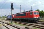 Am 10.05.2018 war die 155 053-8 von der Press- IntEgro  in Stendal abgestellt.