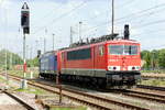 Am 10.05.2018 war die 155 053-8 von der Press- IntEgro   (ex 155 179-5 von der MEG) in Stendal abgestellt.