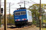 Am 24.10.2020 fuhr  155 026-2 von der Press  von Borstel nach Stendal .